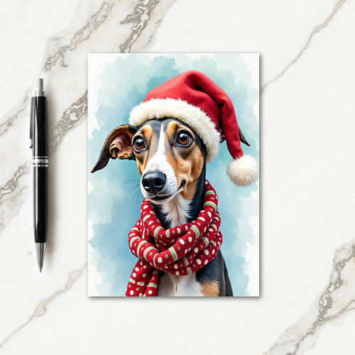Festive Canine Portrait Card