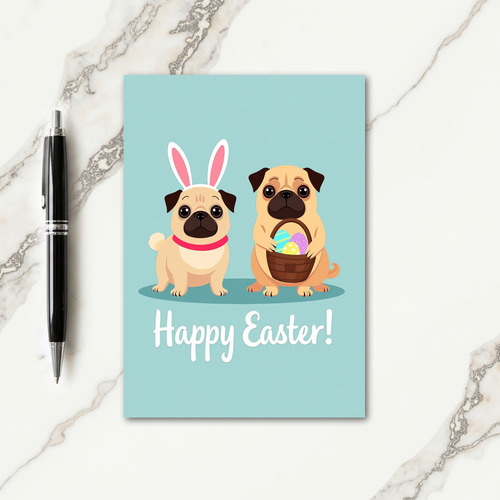 Festive Canine Spring Card