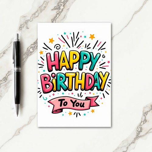 Festive Celebration Stars Card