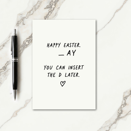 Festive Cheeky Message Card