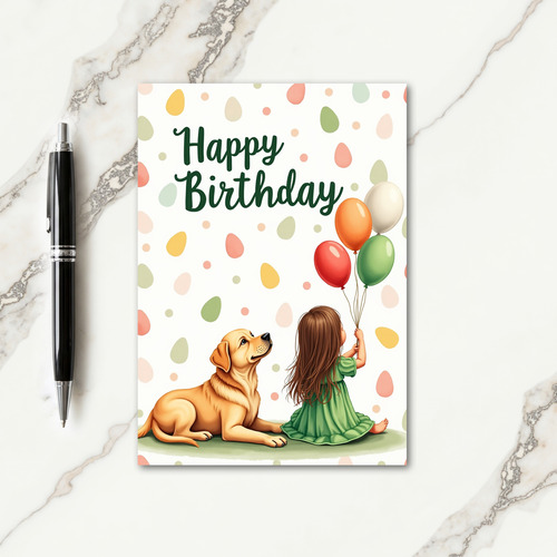 Festive Child Birthday Card