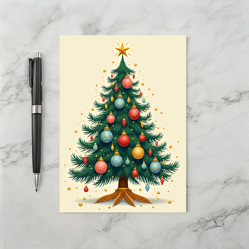 Festive Christmas Tree Card