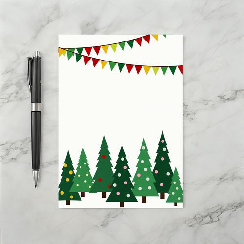 Festive Christmas Trees Card