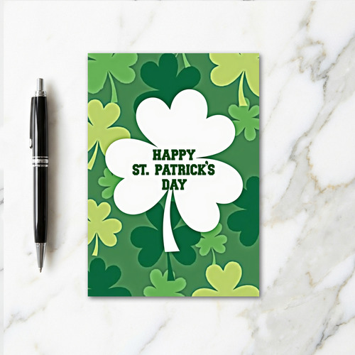 Festive Clover Holiday Card