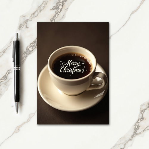 Festive Coffee Cup Card