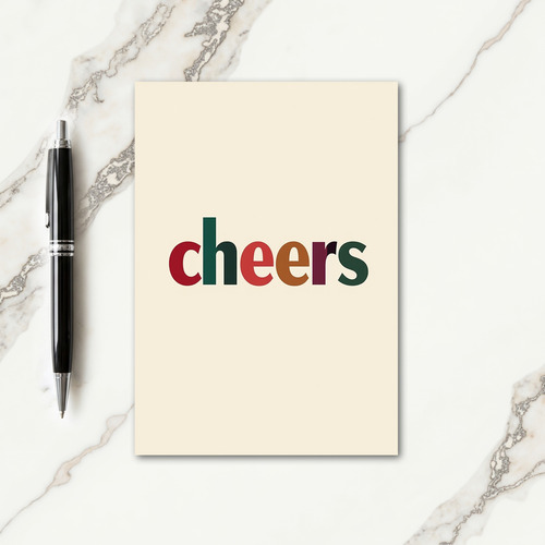 Festive Color Cheers Card
