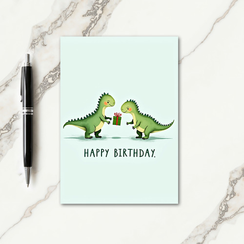 Festive Creature Birthday Card