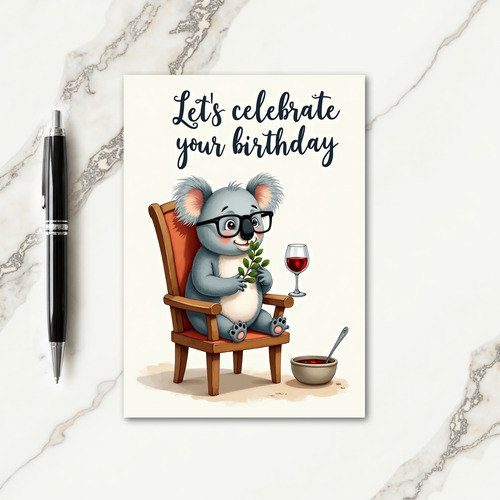 Festive Critter Birthday Card