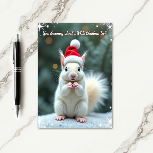 Festive Critter Red Cap Card
