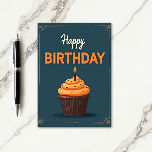 Festive Cupcake Art Card