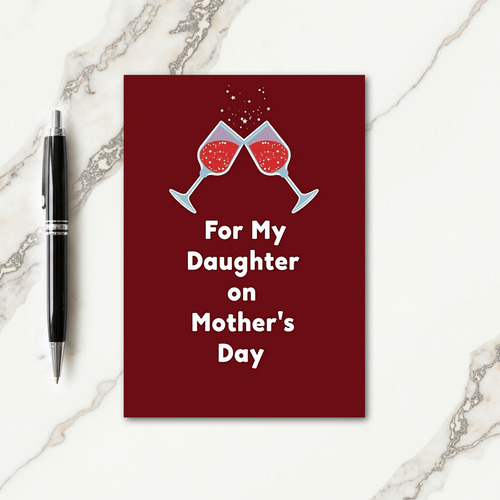 Festive Daughter Mothers Day Card