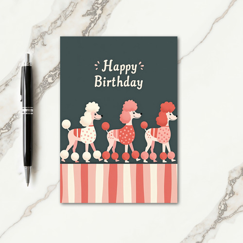 Festive Dog Parade Card