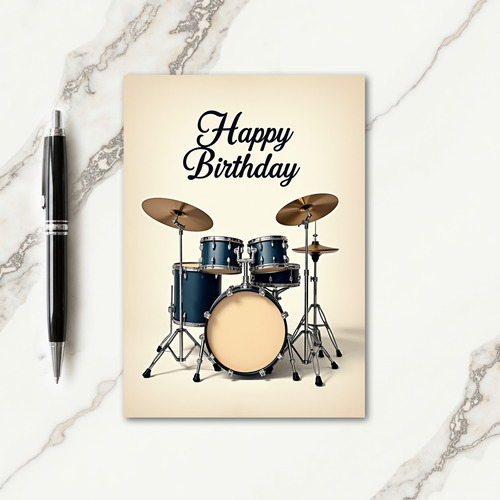 Festive Drum Kit Card