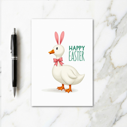 Festive Duck Springtime Card