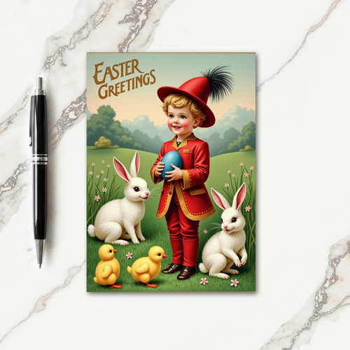 Festive Easter Greetings Card