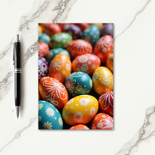Festive Egg Celebration Art Card