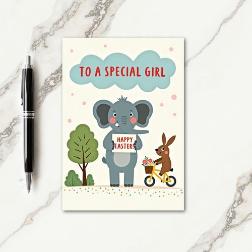 Festive Elephant Celebration Card