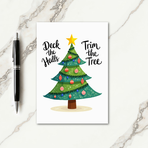 Festive Evergreen Card
