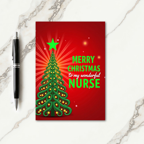 Festive Evergreen Tree Card