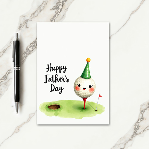 Festive Fathers Day Ball Card