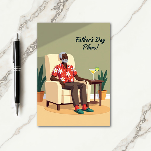 Festive Fathers Day Floral Card