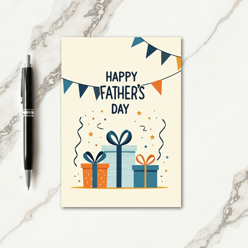 Festive Fathers Day Gift Card