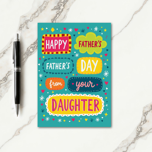 Festive Fathers Day Mosaic Card