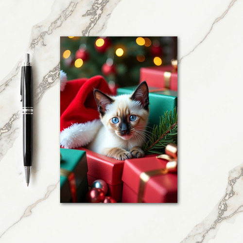 Festive Feline Gifts Card