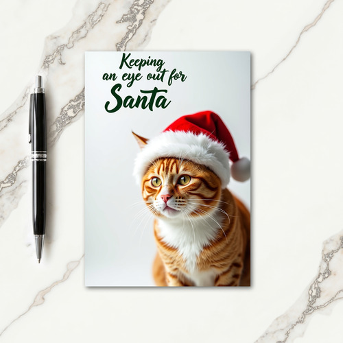 Festive Feline Hat Card