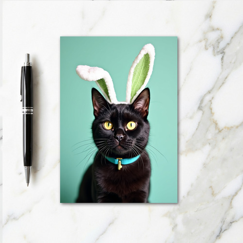 Festive Feline Portrait Card