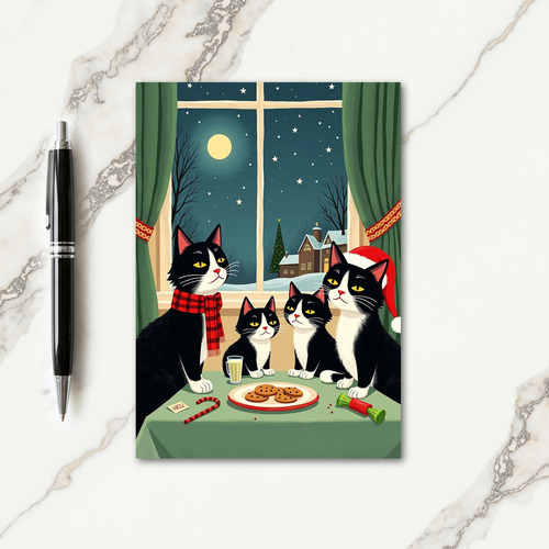 Festive Feline Treat Card