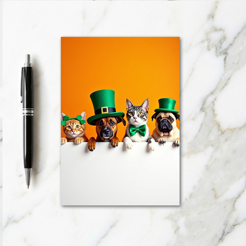 Festive Felines Friends Card