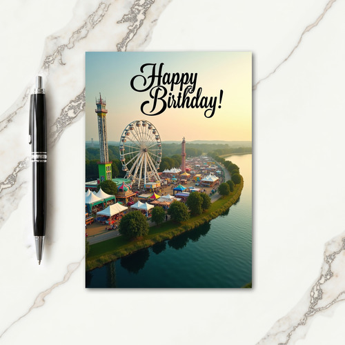 Festive Ferris Wheel Birthday Card