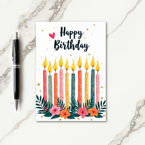 Festive Flames Art Card