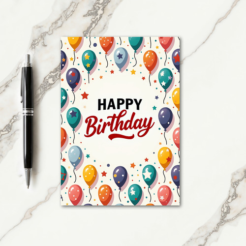 Festive Floating Birthday Card