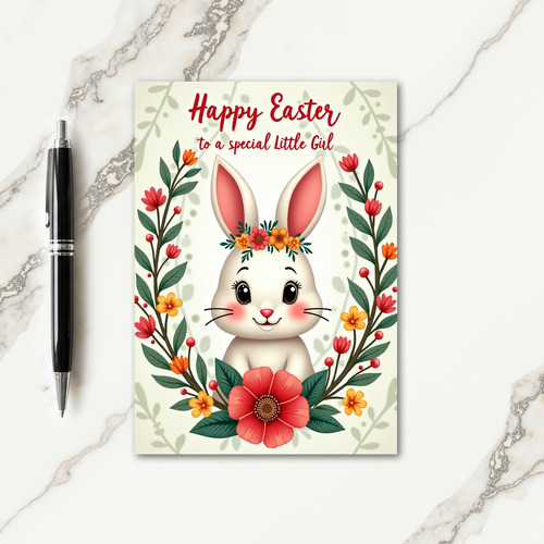 Festive Floral Creature Card