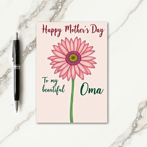 Festive Floral Oma Card