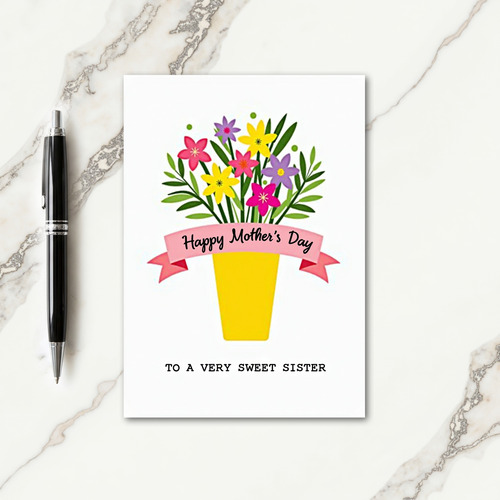 Festive Floral Wishes Card