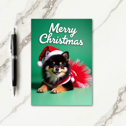 Festive Fluffy Christmas Card thumbnail