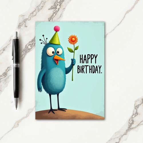 Festive Fluffy Creature Card