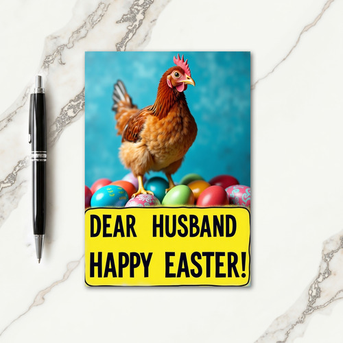 Festive Fowl And Eggs Card