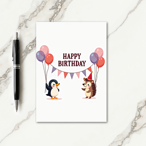 Festive Friends Birthday Card