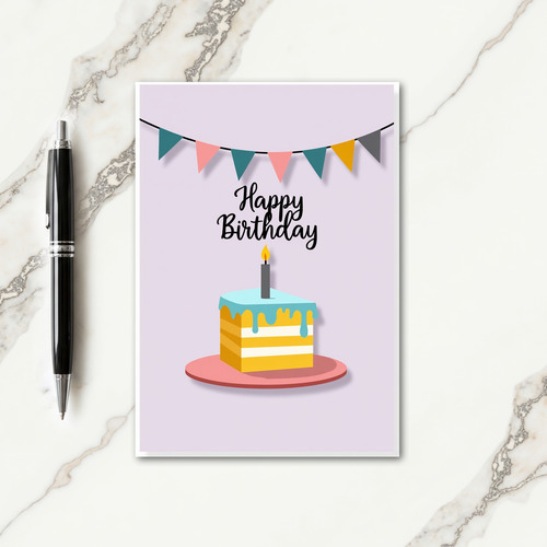 Festive Frosted Cake Art Card