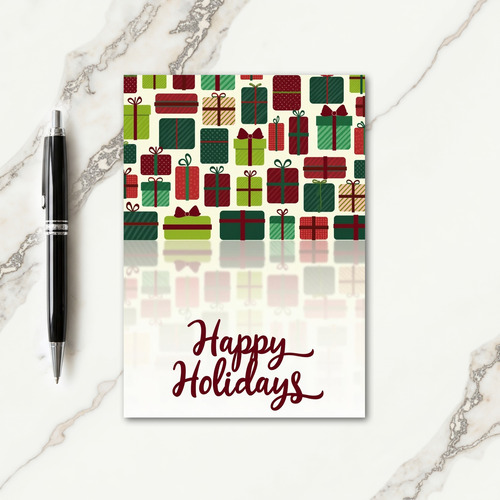 Festive Gift Boxes Card