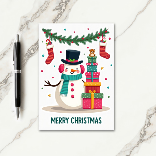 Festive Gifts Holiday Card