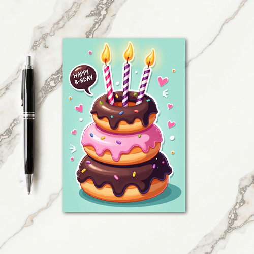 Festive Glaze Birthday Card