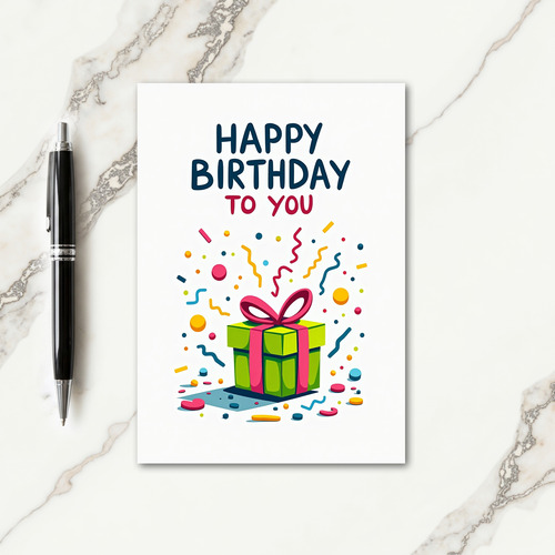 Festive Green Gift Card