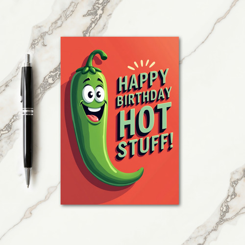 Festive Green Pod Birthday Card