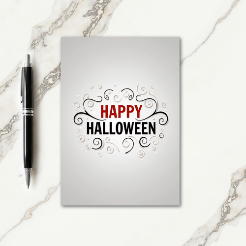 Festive Halloween Wishes Card thumbnail