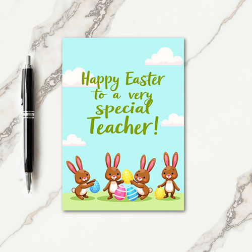 Festive Hares Holiday Card